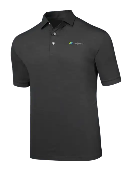 Callaway Black Fashion Tonal Polo w/Majesco Logo