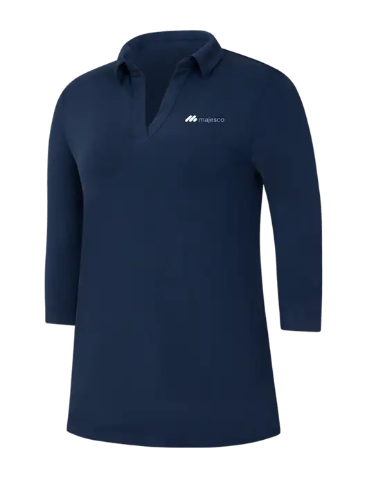 Navy Womens Luxe Knit Tunic w/Majesco Logo