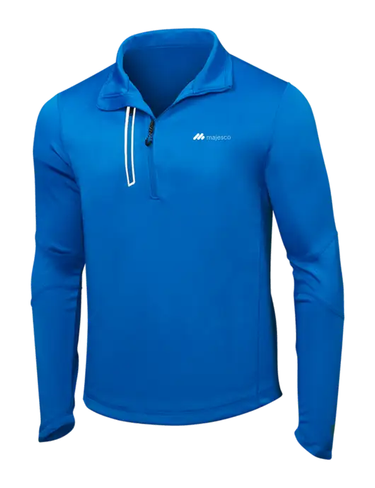 OGIO Electric Blue Endurance Fulcrum 1/4 Zip w/Majesco Logo