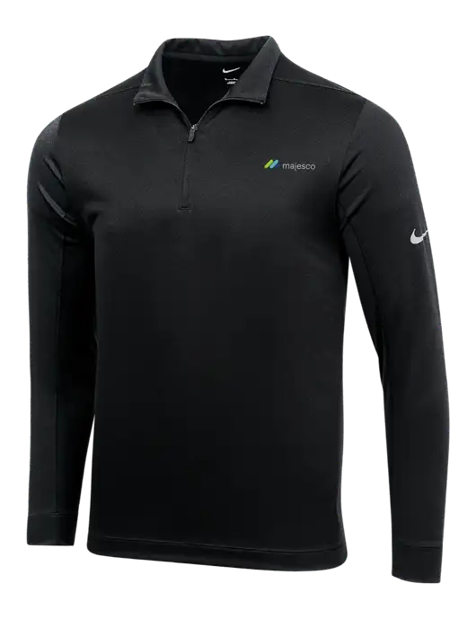 NIKE Black Dry 1/2 Zip Cover-Up w/Majesco Logo