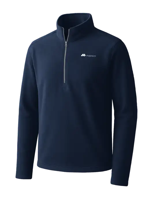 Navy Microfleece 1/2 Zip Pullover w/Majesco Logo