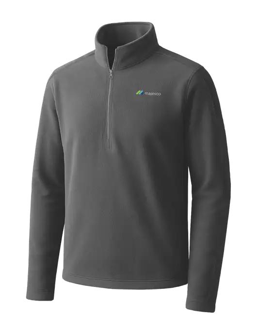 Medium Grey Microfleece 1/2 Zip Pullover w/Majesco Logo