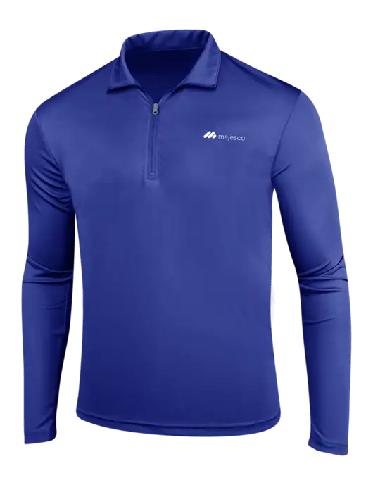 Dark Royal PosiCharge Competitor 1/4 Zip Pullover w/Majesco Logo