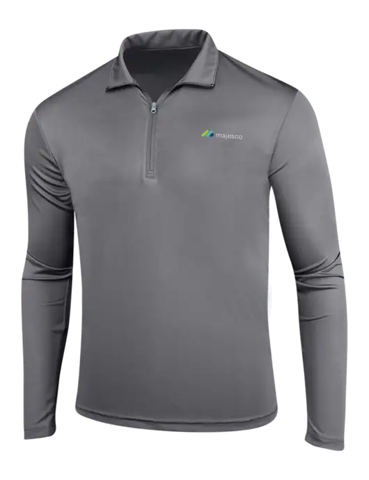 Medium Grey PosiCharge Competitor 1/4 Zip Pullover w/Majesco Logo
