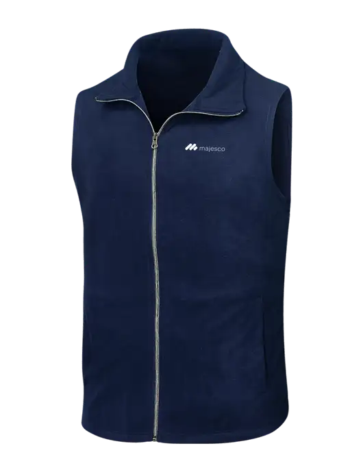 Navy Microfleece Vest w/Majesco Logo