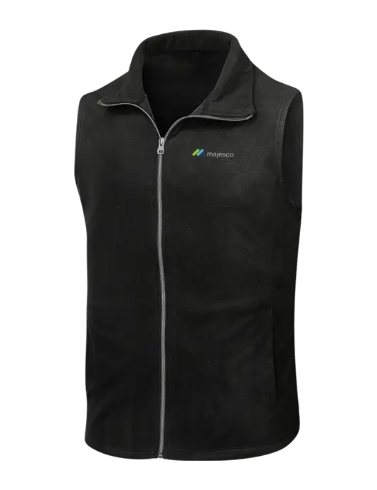 Black Microfleece Vest w/Majesco Logo