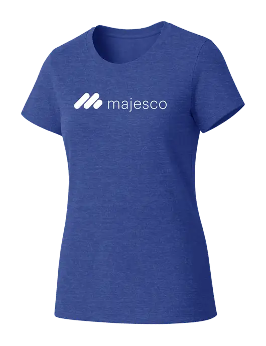 Womens Seriously Soft Royal Frost T-Shirt w/Majesco Logo