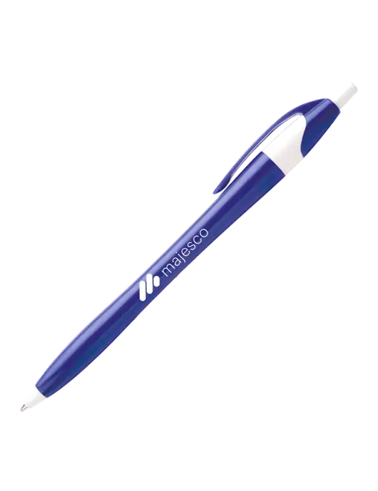 Novella Royal/White Executive Pen - Blue Ink w/Majesco Logo