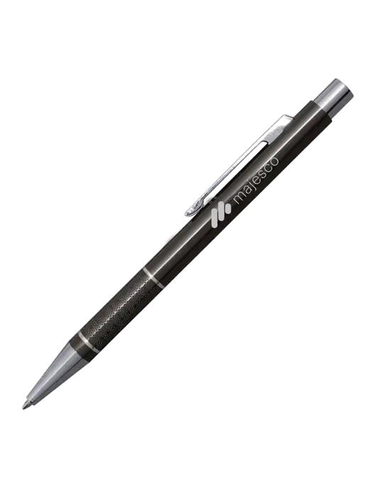 St George Gunmetal Pen - Blue Ink w/Majesco Logo