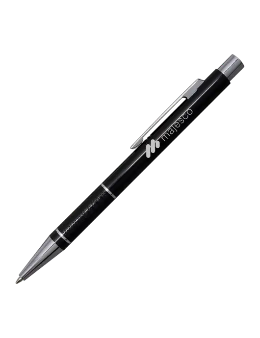 St George Black Pen - Blue Ink w/Majesco Logo