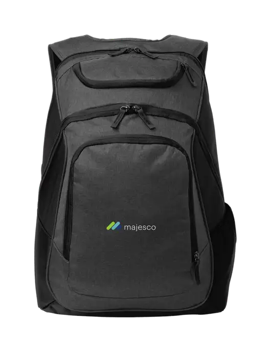 Executive Graphite Heather/Black Laptop Backpack w/Majesco Logo