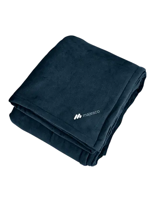 Mountain Lodge Navy Eclipse Blanket w/Majesco Logo