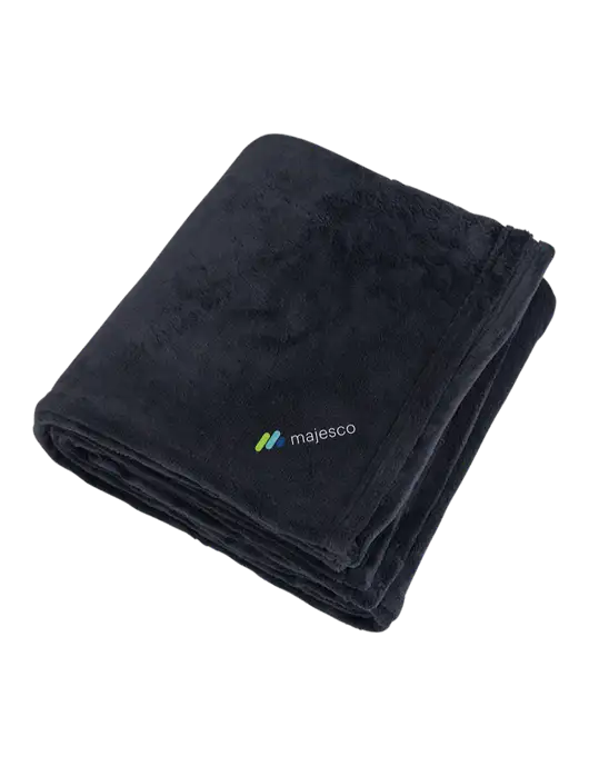 Mountain Lodge Black Blanket w/Majesco Logo