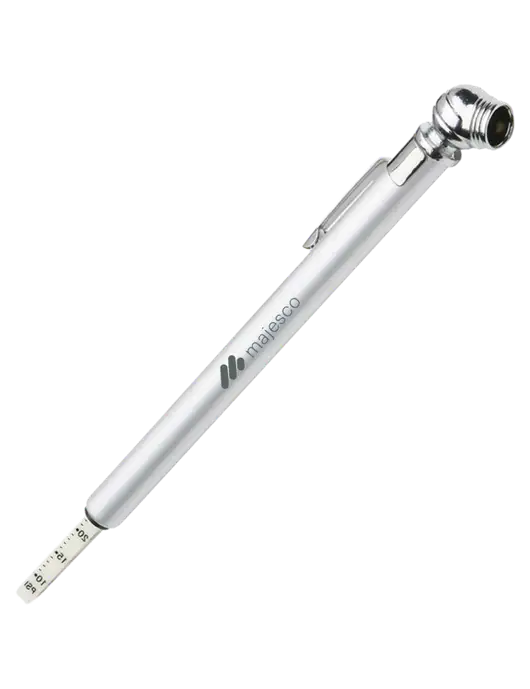 Quick View Silver Tire Gauge w/Majesco Logo
