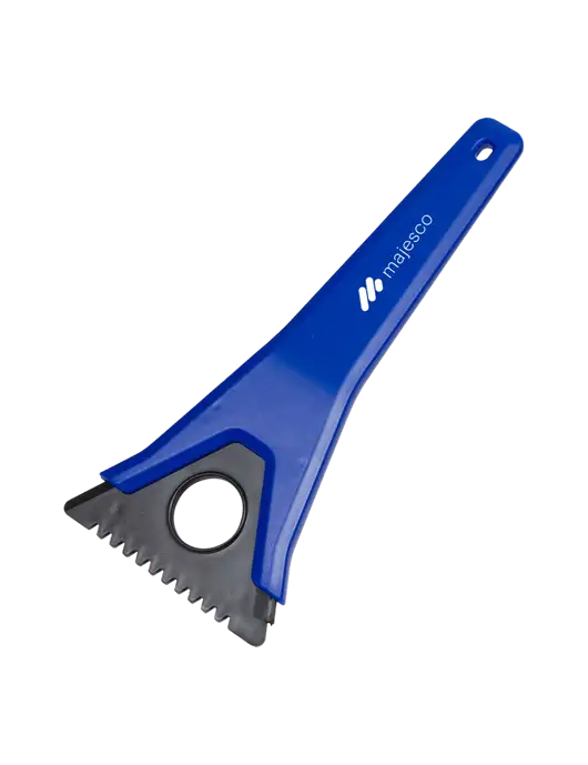 TriBlade Blue Windshield Scraper w/Majesco Logo