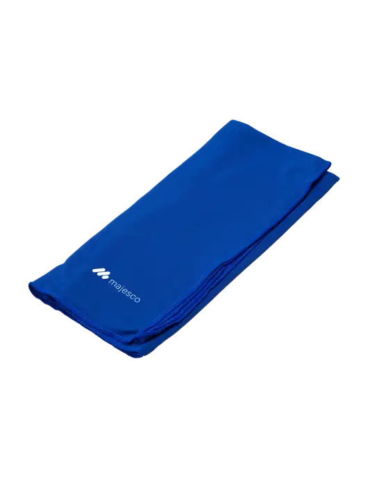 Eclipse Blue Copper Infused Cooling Towel w/Majesco Logo