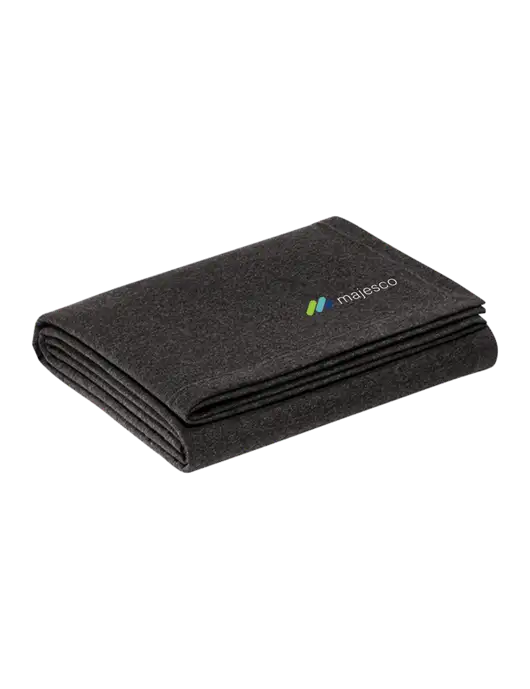 Recycled Charcoal Heather Blanket w/Majesco Logo