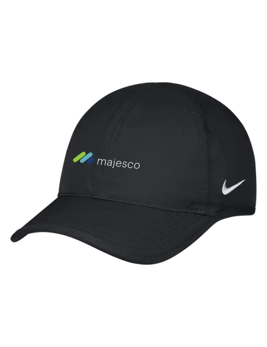 Nike Black Featherlight Cap w/Majesco Logo