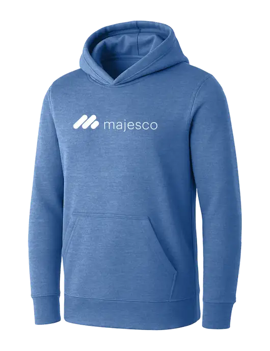 Womens Royal Heather Core Fleece Pullover Hooded Sweatshirt w/Majesco Logo