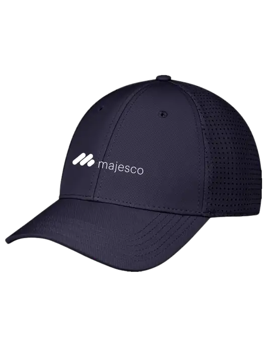 Navy Performance Stretchable Cap Hook & Loop w/Majesco Logo
