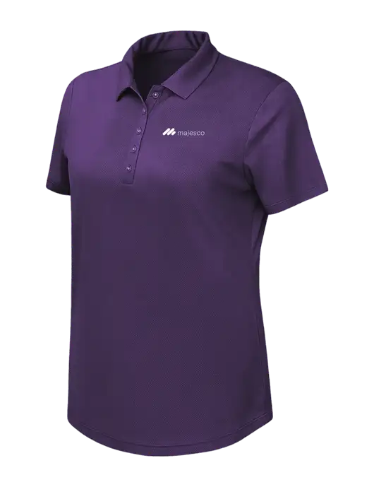 Callaway Womens Birdseye Purple Polo w/Majesco Logo