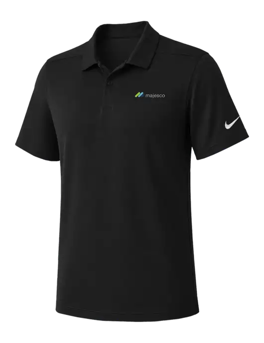 Nike Black Dry Essential Solid Polo w/Majesco Logo