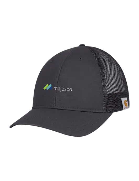 Carhartt Dark Grey Canvas Trucker Cap w/Majesco Logo