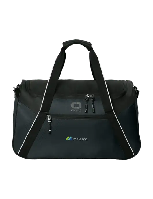 OGIO Black Inception Duffel w/Majesco Logo