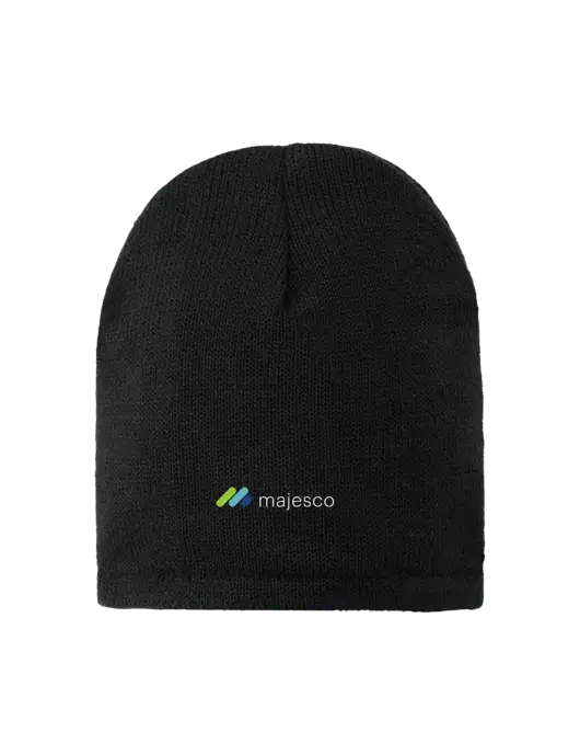 Black Fleece-Lined Beanie Cap w/Majesco Logo
