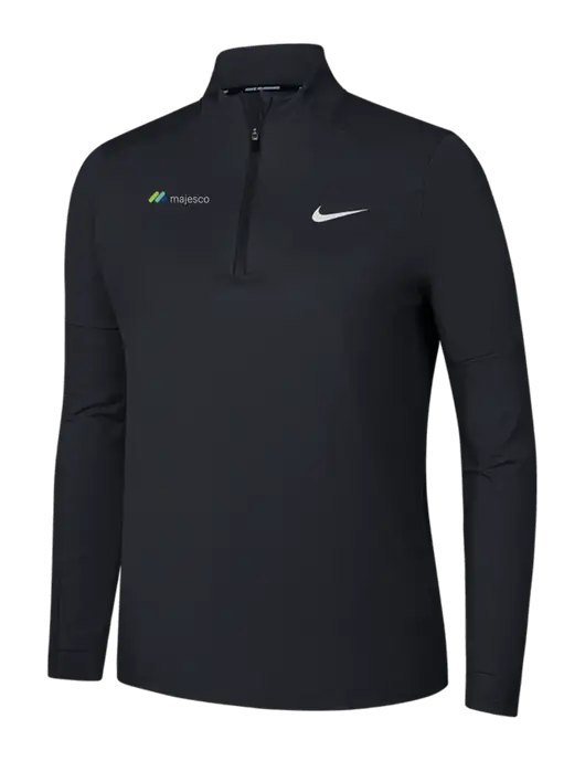 Nike Black Womens Dri-FIT Element 1/2-Zip Pullover w/Majesco Logo