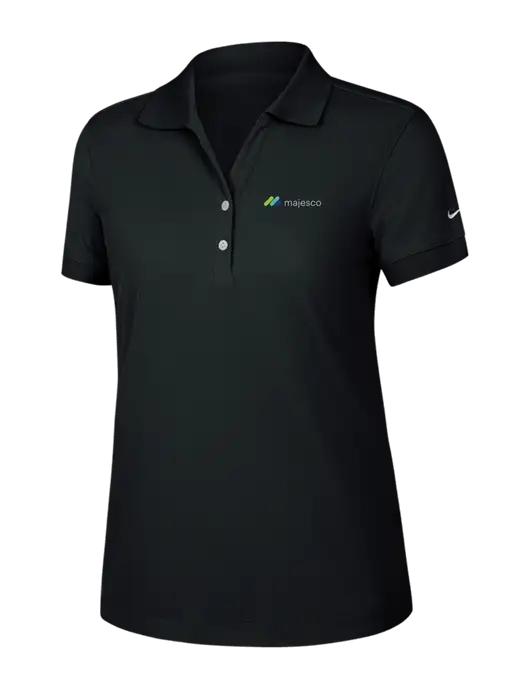 Nike Womens Dri-FIT Classic Black Polo w/Majesco Logo