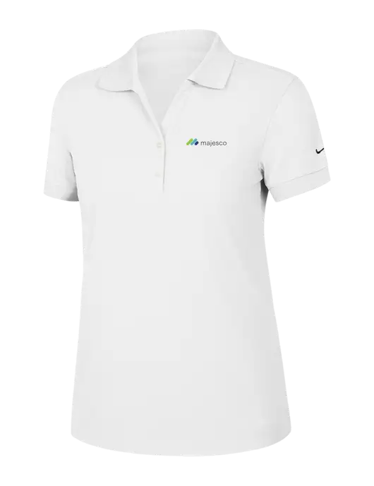 Nike Womens Dri-FIT Classic White Polo w/Majesco Logo