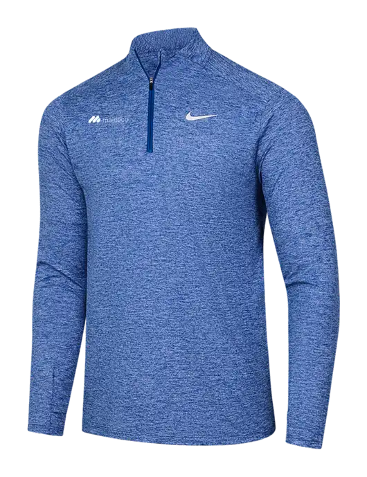 Nike Royal Heather Dri-FIT Element 1/2-Zip Pullover w/Majesco Logo