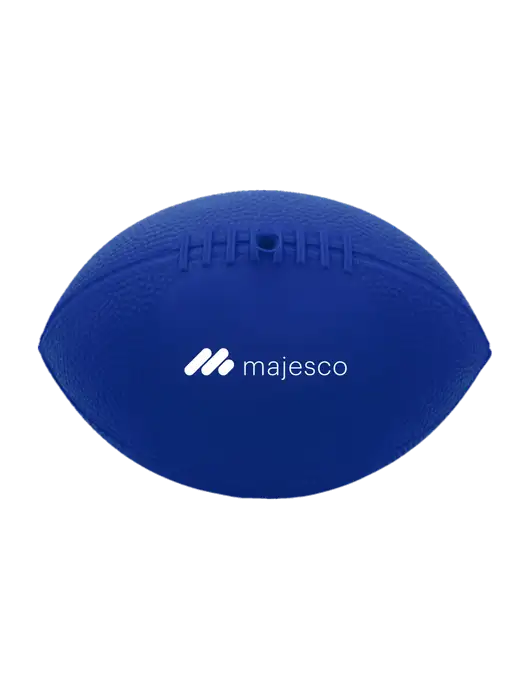 7” Durable Dark Royal Blue Vinyl Football w/Majesco Logo