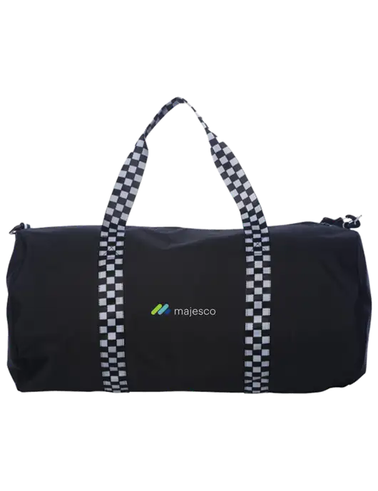  Day Tripper Black & White Duffel Bag w/Majesco Logo