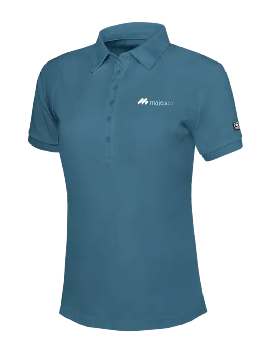 OGIO Womens Light Slate Blue Jewel Polo w/Majesco Logo