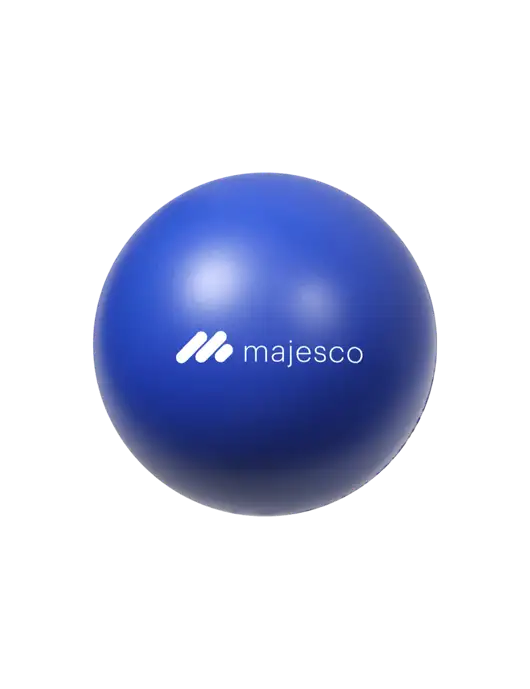 Dark Royal Blue Stress Reliever Ball w/Majesco Logo