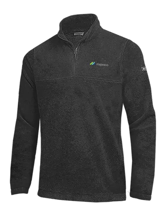 Columbia Charcoal Heather Steens Mountain Fleece 1/2 Zip Pullover w/Majesco Logo