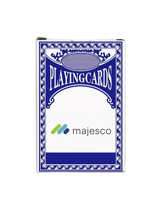 Dark Royal Blue Playing Cards w/Majesco Logo