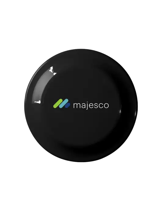 Fun Black Flying Disc w/Majesco Logo