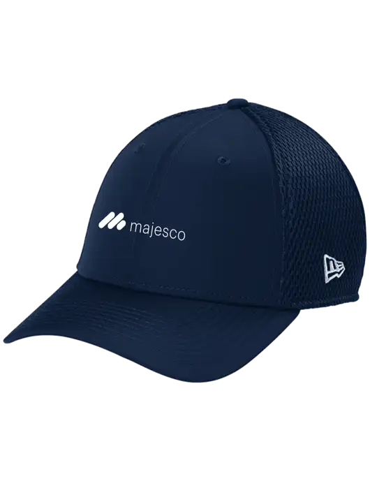 New Era 39THIRTY Performance Stretch Dark Navy Mesh Cap w/Majesco Logo
