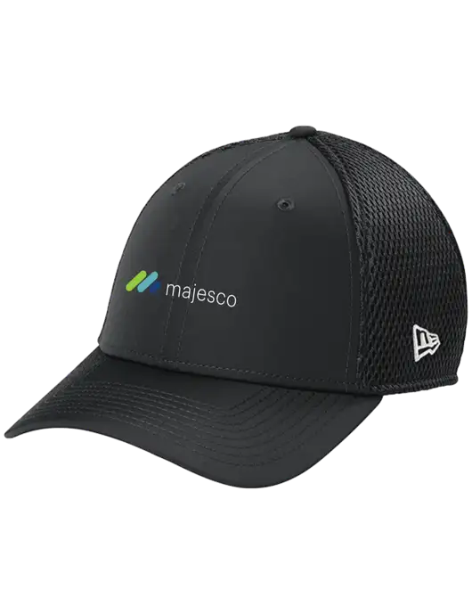 New Era 39THIRTY Performance Stretch Charcoal Grey Mesh Cap w/Majesco Logo