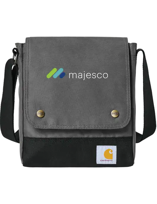 Carhartt Medium Grey Crossbody Snap Bag w/Majesco Logo